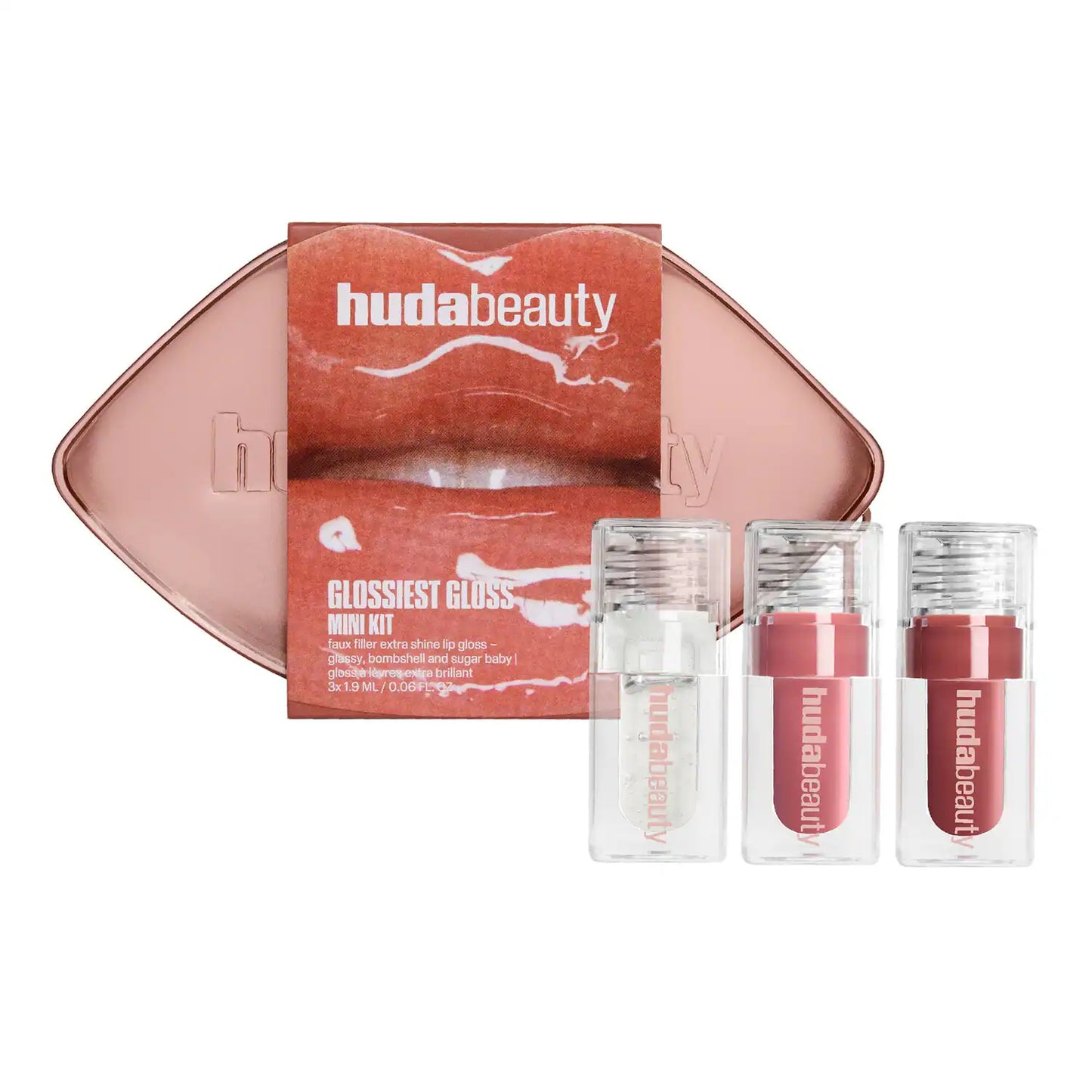 HUDA BEAUTY Glossiest Gloss Trio - Lip Makeup Set