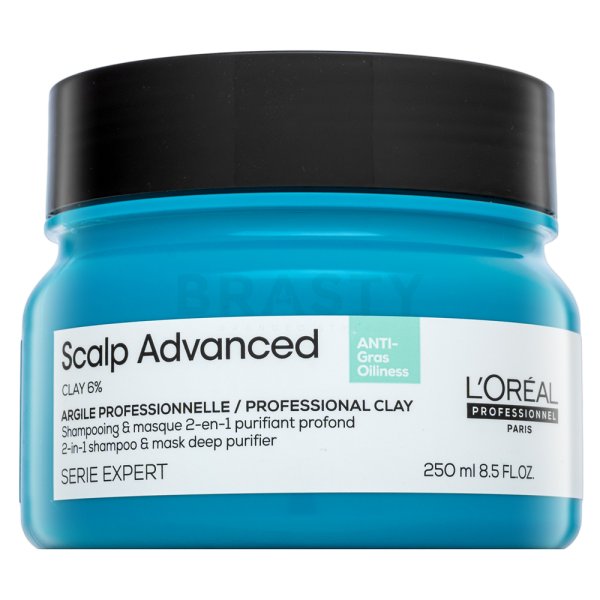 L´Oréal Professionnel Scalp Advanced Anti-Oiliness Professional Clay 2-in-1 Shampoo & Mask Deep Purifier 250 ml