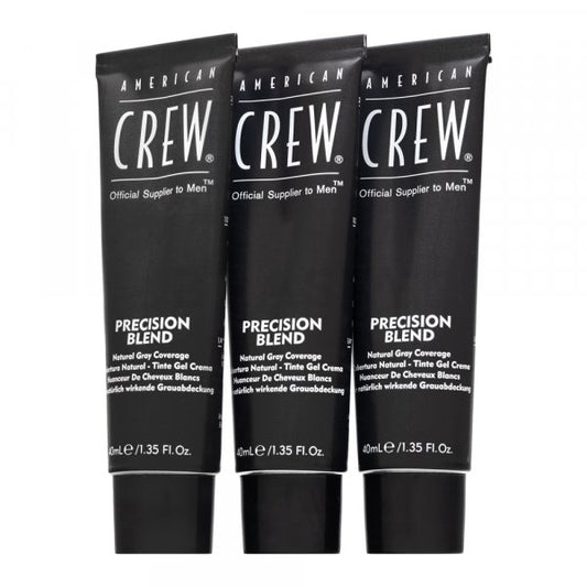 American Crew Precision Blend Natural Gray Coverage Light Blond 7-8 3 x 40 ml