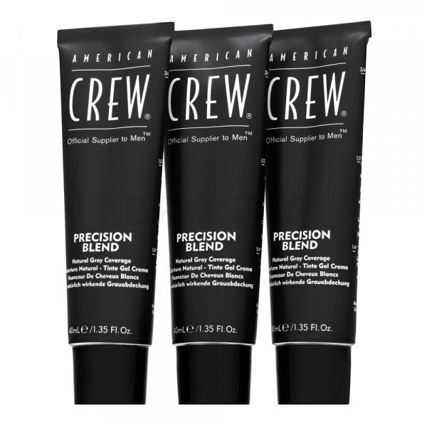 American Crew Precision Blend Natural Gray Coverage Medium Ash 5-6 3 x 40 ml