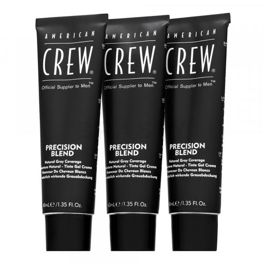 American Crew Precision Blend Natural Gray Coverage Medium Ash 5-6 3 x 40 ml