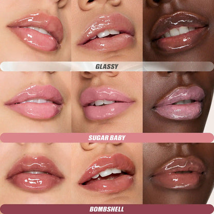 HUDA BEAUTY Glossiest Gloss Trio - Lip Makeup Set