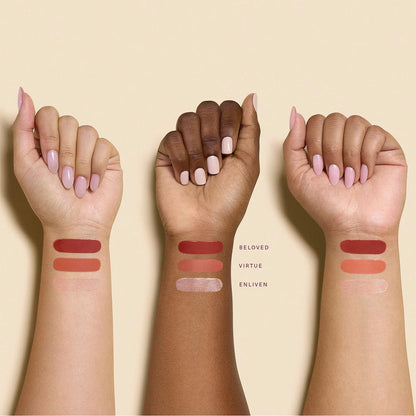 RARE BEAUTY Mini blush & highlighter trio
