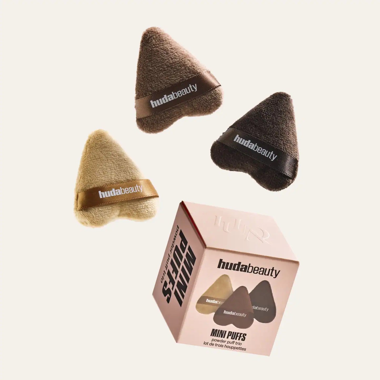 HUDA BEAUTY Mini Puffs Powder Puff Trio - Trio of Mini Puffs