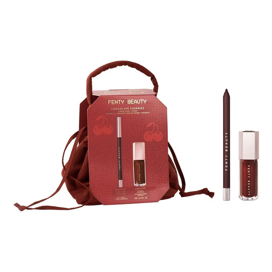 FENTY BEAUTY Chocolate Cherriez - Set of 2 Lip Essentials + Pouch