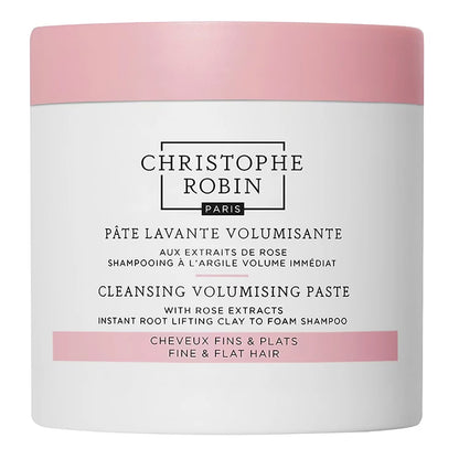 CHRISTOPHE ROBIN Volumizing cleansing paste with rose extracts