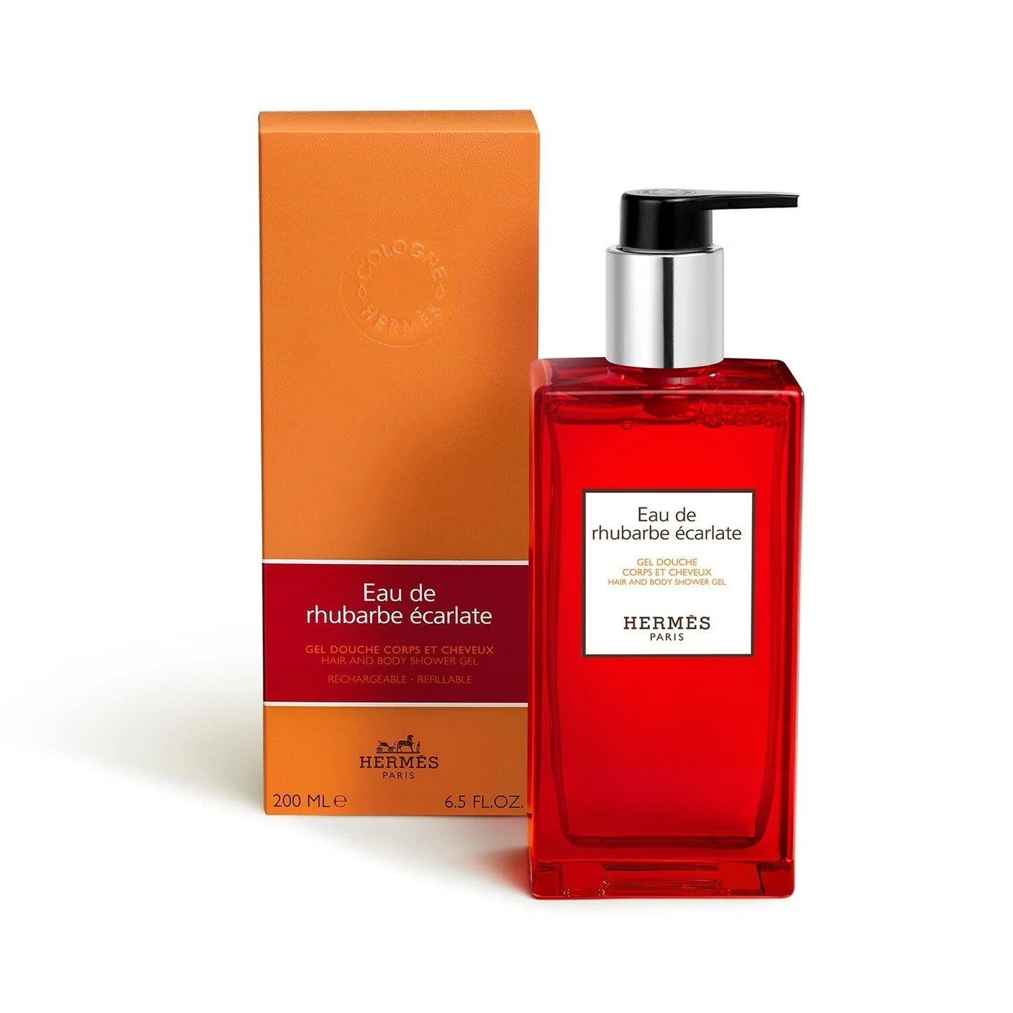 HERMÈS Scarlet Rhubarb Water Body and Hair Shower Gel Flac 200ml