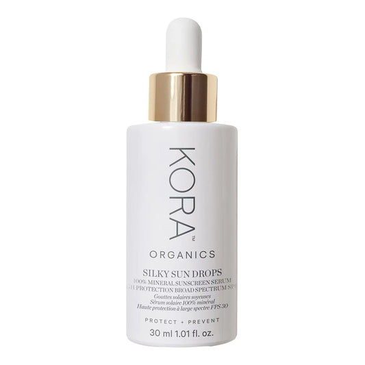 KORA ORGANICS Silky Sun Drops 100% Mineral Sunscreen - SPF 30 Facial Serum