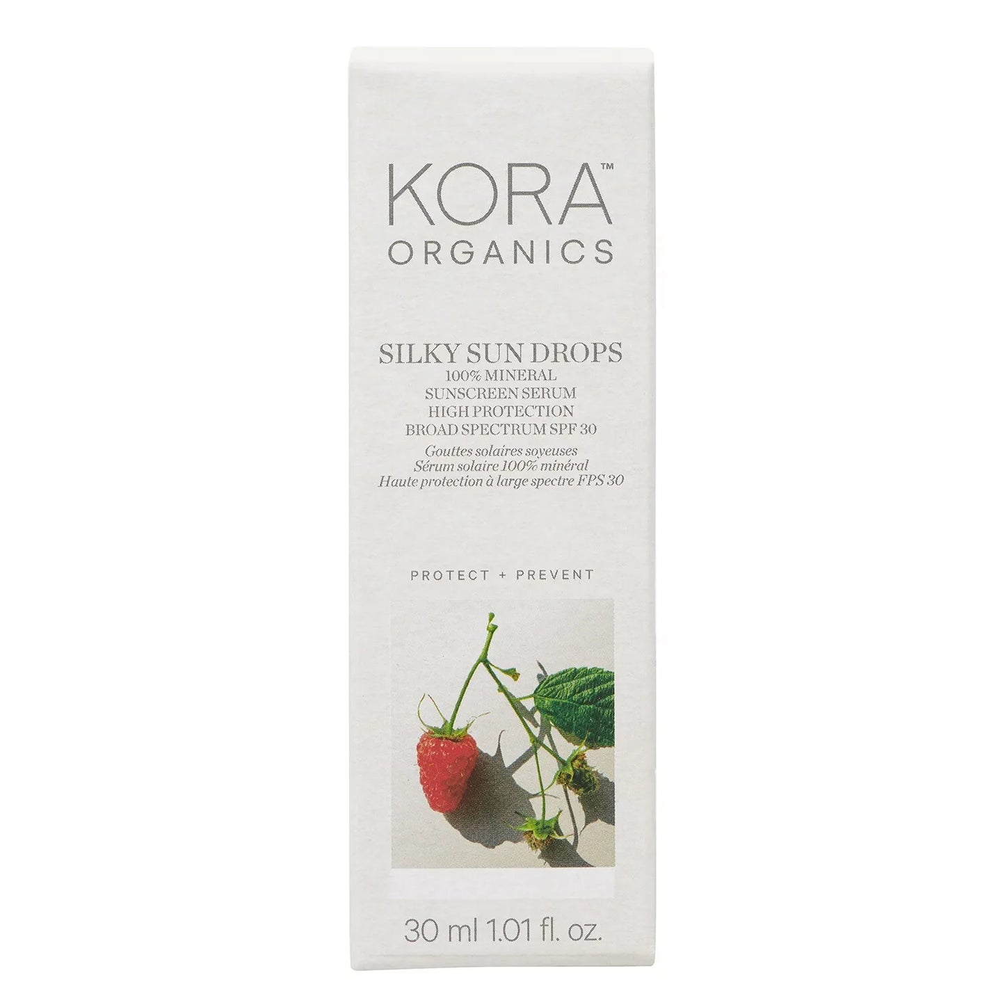 KORA ORGANICS Silky Sun Drops 100% Mineral Sunscreen - SPF 30 Facial Serum